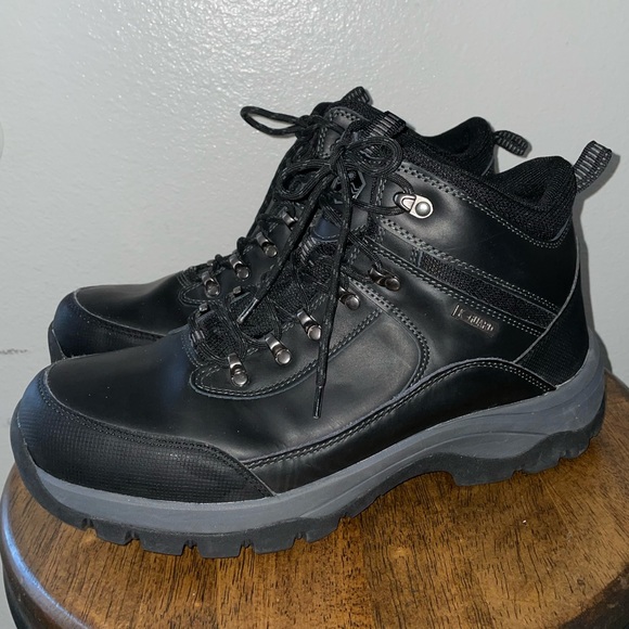 Khombu Summit Leather Hiking Tactical Black Boots Used - Picture 3 of 9